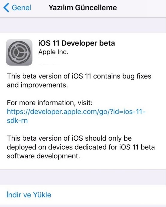 iOS 11 güncellemesi nasıl yüklenir