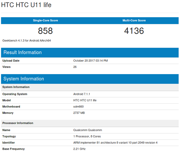 HTC U11 Life özellikleri nasıl olacak