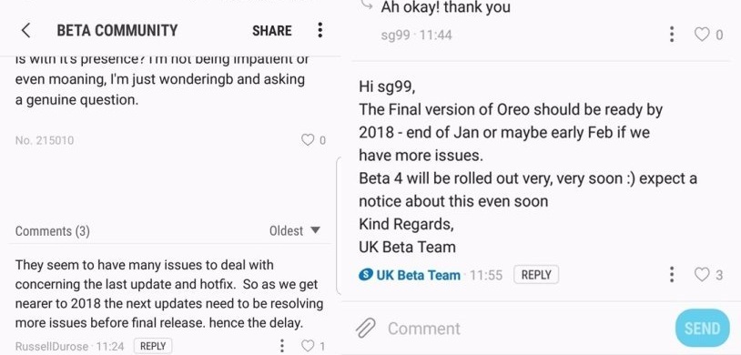 Galaxy S8 Android 8.0 Oreo ne zaman yayınlanacak