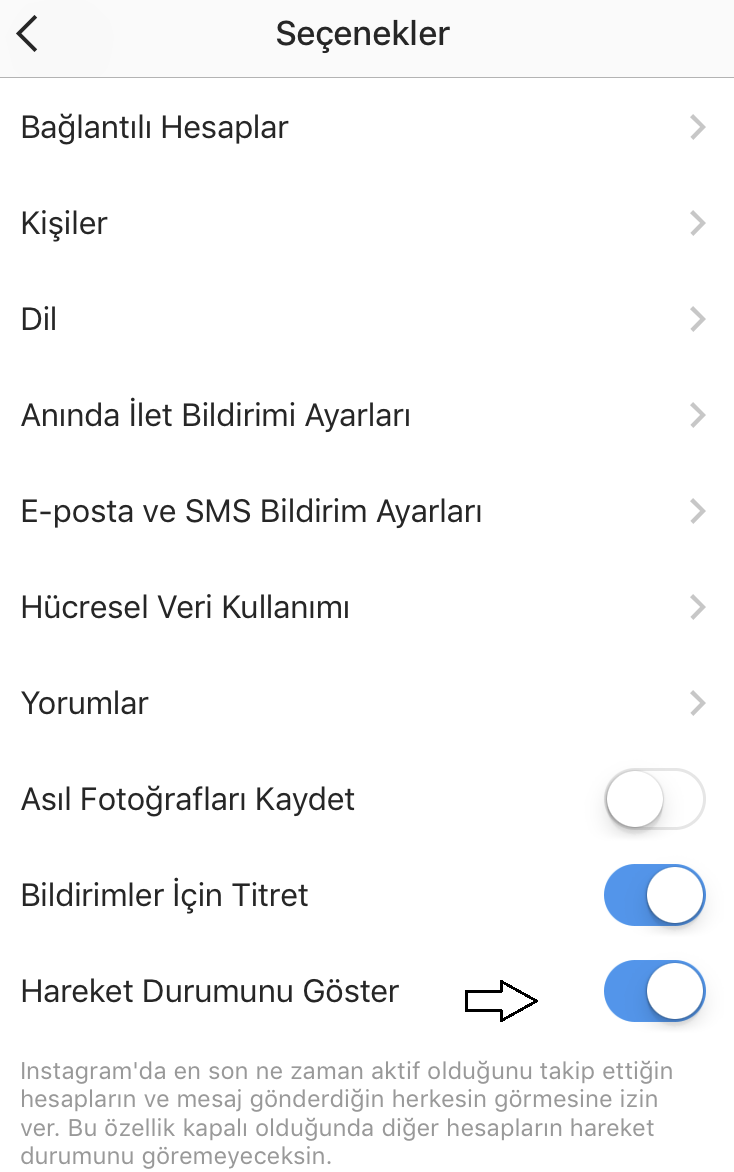 Instagram son görülme bakma