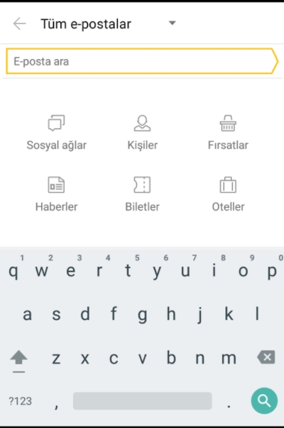 Yandex mail Android uygulaması