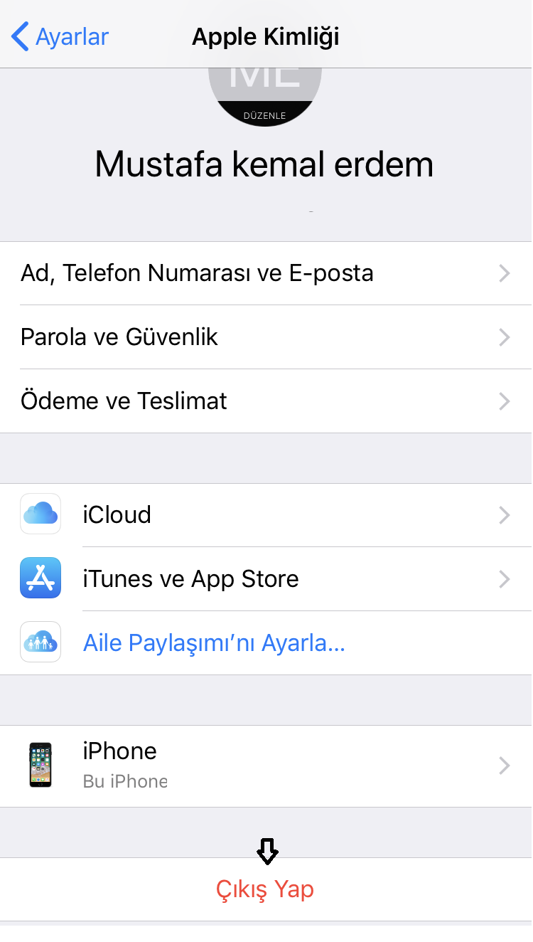 iphone itunes hatası