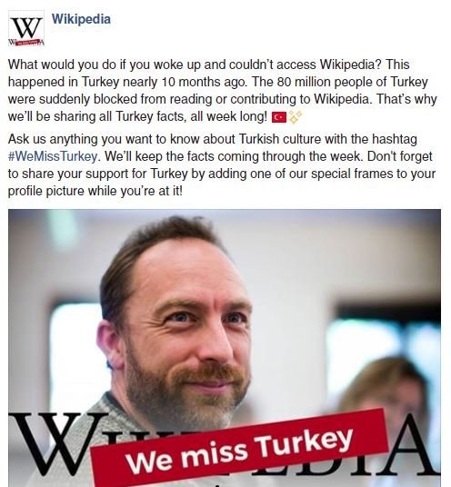 Wikipedia T%C3%BCrkiye%E2%80%99 yi ozledik kampanyasi 2