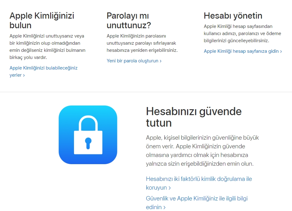 Apple kimligi islemleri 2