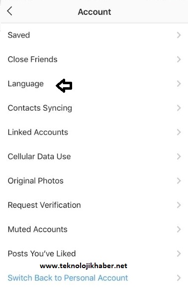 Instagram ingilizce oldu Turkce yapma iPhone Android 2