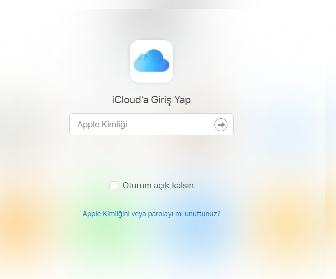 iCloud sifre kirma dikkat 2