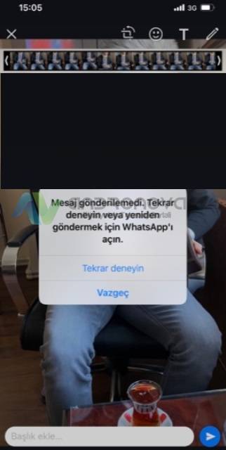 WhatsApp mesaj gonderilemedi 2