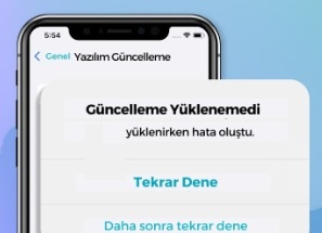 iPhone guncelleme denetlenemiyor 2